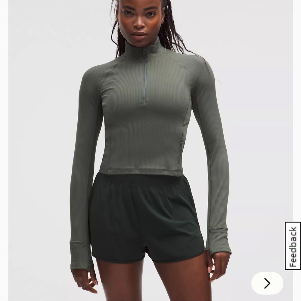Lululemon It's Rulu Cropped Half Zip - Picture 5 of 8